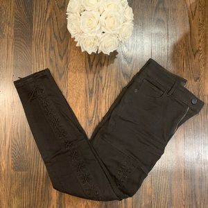 Express Sexy Lace-Up Black Jeans 🖤